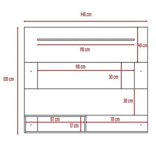 Foto 4 | Mueble de Entretenimiento para Tv Hasta 55" Ascher