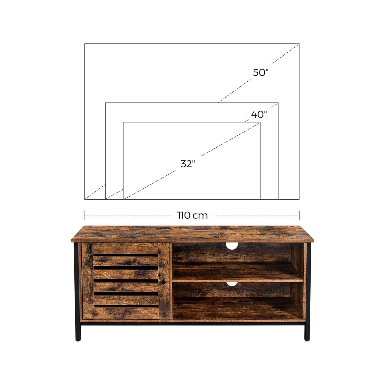 Foto 7 pulgar | Mesa para Tv Bossa Minimalista 2 Repisas 1 Puerta