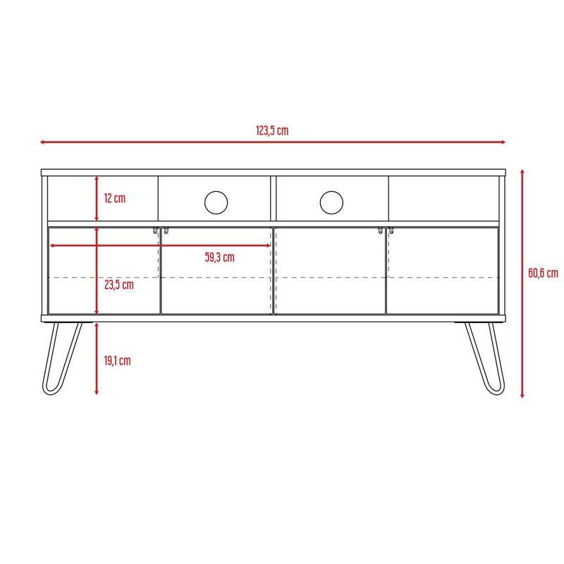 Foto 7 | Mesa Para Tv 55 Pulgadas Excelsior Miel