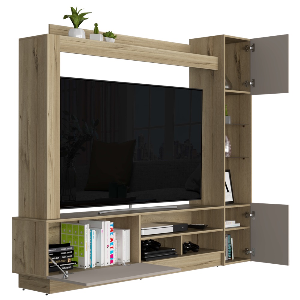 Foto 2 pulgar | Mueble para Tv 65" Excelsior Nizza Café Claro