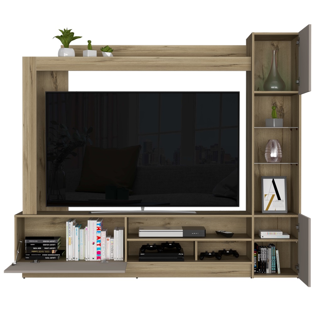 Foto 3 pulgar | Mueble para Tv 65" Excelsior Nizza Café Claro