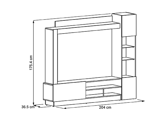 Foto 8 pulgar | Mueble para Tv 65" Excelsior Nizza Café Claro