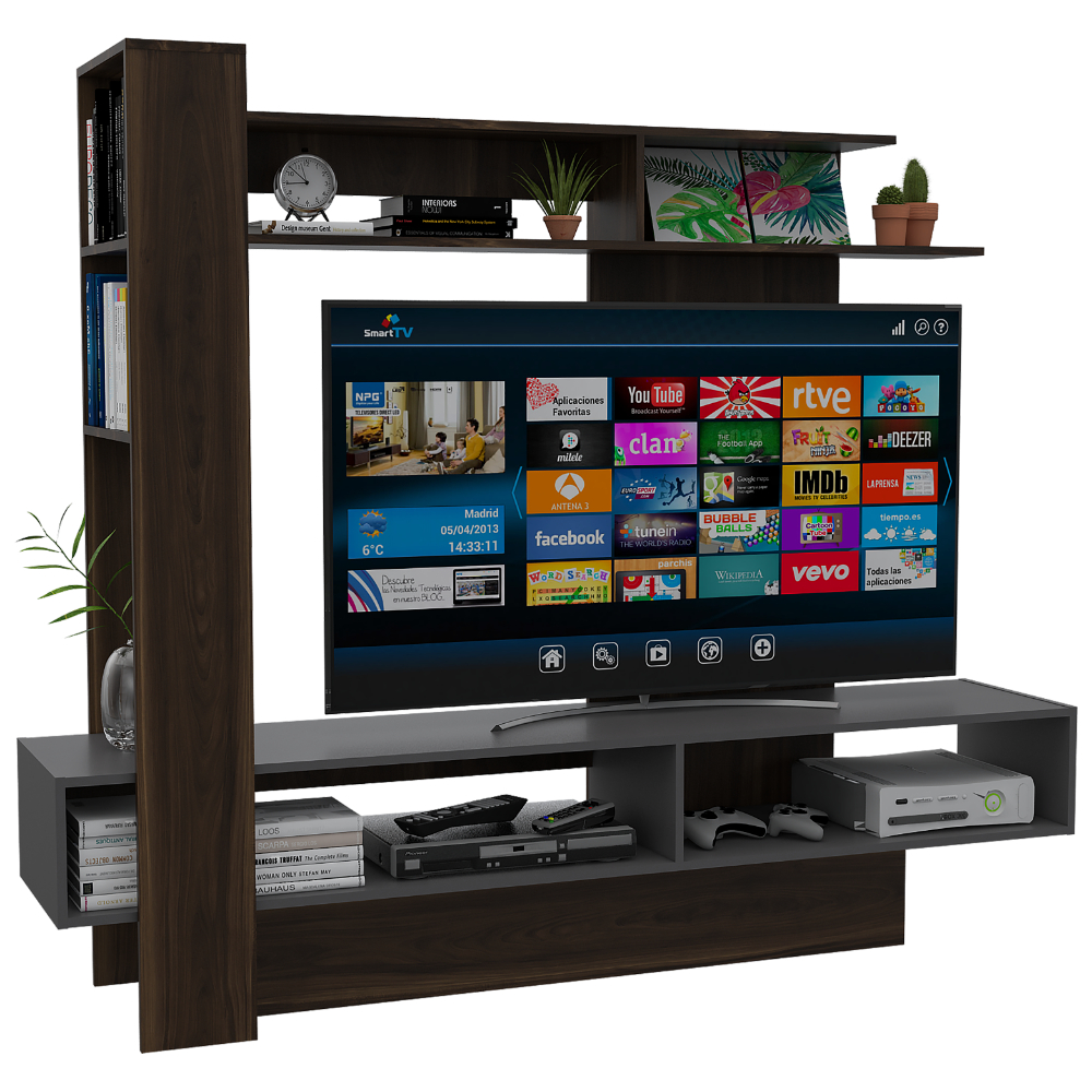 Mueble para Tv 65" Excelsior Flamenco Caoba