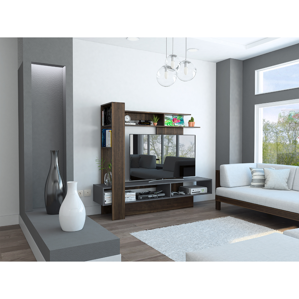 Foto 6 | Mueble para Tv 65" Excelsior Flamenco Caoba