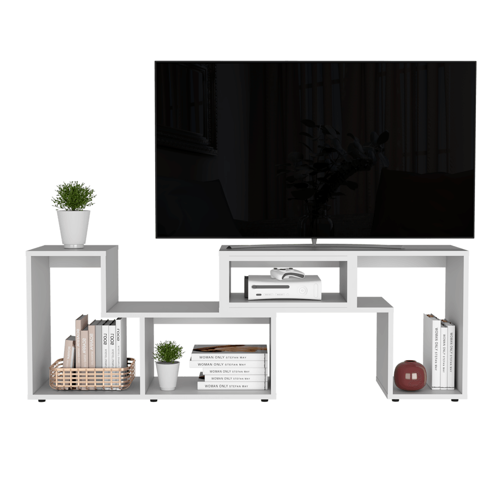 Foto 5 pulgar | Mesa Para Tv Ascher, Blanco Duqueza, Con Espacio Para Televisor De Hasta 50 Pulgadas