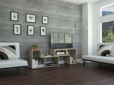 Foto 2 | Mesa Extendible Ascher Para Tv De 50'', Color Beige