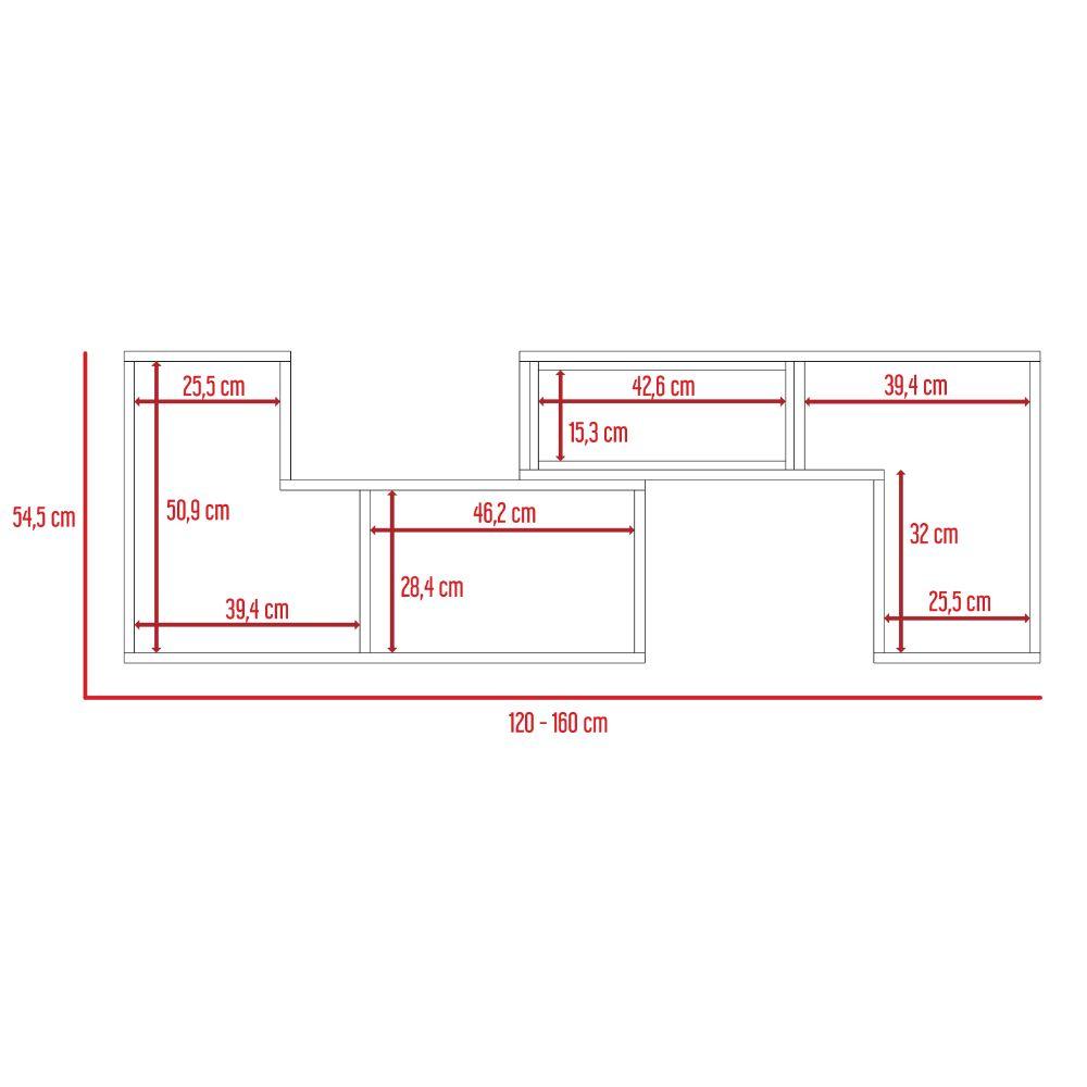 Foto 9 pulgar | Mesa Para Tv Ascher Con Espacio Para Televisor De 50'', Color Wengue