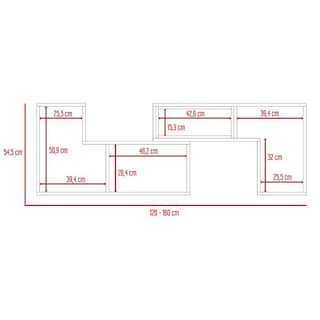 Foto 8 | Mesa Para Tv Ascher Con Espacio Para Televisor De 50'', Color Wengue