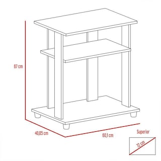 Foto 5 | Mesa para Tv de 22'' Bonaire Negra