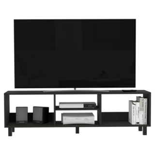 Foto 3 | Mesa Para Tv Tunez, Capacidad Para Tv Hasta 70'', Color Wengue Y Café Claro