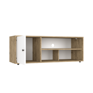 Foto 5 | Mesa Para Tv Noah, Macadamia Y Blanco Vainilla, Para Tv De Hasta 55 Pulgadas