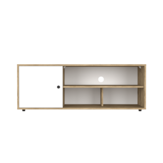 Foto 6 | Mesa Para Tv Noah, Macadamia Y Blanco Vainilla, Para Tv De Hasta 55 Pulgadas