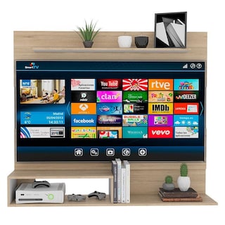 Foto 2 | Panel De Tv Ascher, Capacidad Para Tv De Hasta 55'', Color Beige Y Blanco