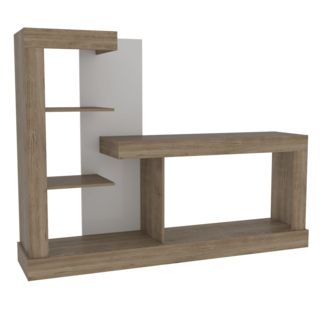 Foto 3 | Mesa Para Tv Samir, Miel Y Blanco, Con Espacio Para Televisor De Hasta 55 ''