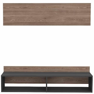 Foto 5 | Panel De Tv Lara, Capacidad Para Tv De Hasta 60'', Color Miel Y Plata Oscuro