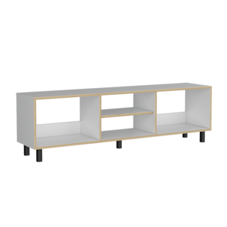 Foto 5 | Mesa Para Tv Tunez Blanco Y Café Claro Para Televisor Hasta 70 Pulgadas