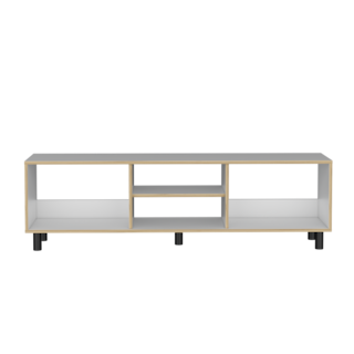 Foto 6 | Mesa Para Tv Tunez Blanco Y Café Claro Para Televisor Hasta 70 Pulgadas