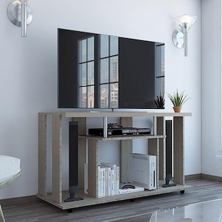 Foto 1 | Mesa Para Tv Alpin Miel con Espacio Para Televisor De Hasta 50 Pulgadas Virtual Muebles