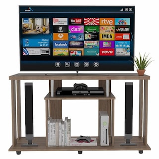 Foto 3 | Mesa Para Tv Alpin Miel con Espacio Para Televisor De Hasta 50 Pulgadas Virtual Muebles