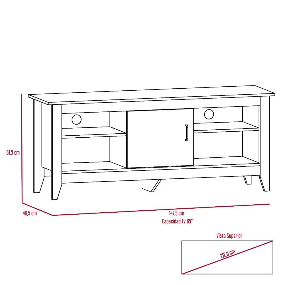 Foto 7 | Mesa Sarume Para Tv De 65'', Con Puerta, Color Beige