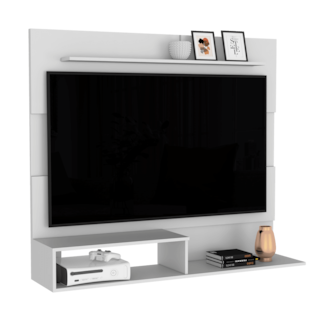 Foto 2 | Panel De Tv Ascher, Capacidad Para Tv De Hasta 55'', Color Blanco