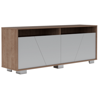 Foto 5 | Mesa Para Tv Orus, Miel Y Blanco, Con Espacio Para Televisor De 70 Pulgadas