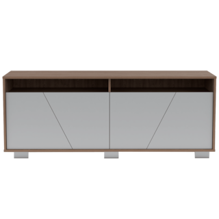 Foto 6 | Mesa Para Tv Orus, Miel Y Blanco, Con Espacio Para Televisor De 70 Pulgadas