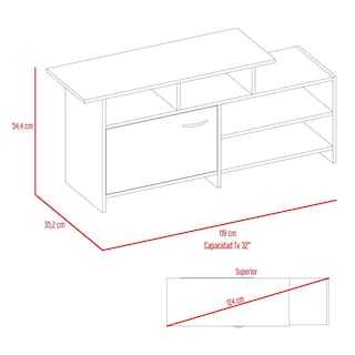 Foto 7 | Mesa Para Tv Liena, Para Televisor De 40'', Color Beige