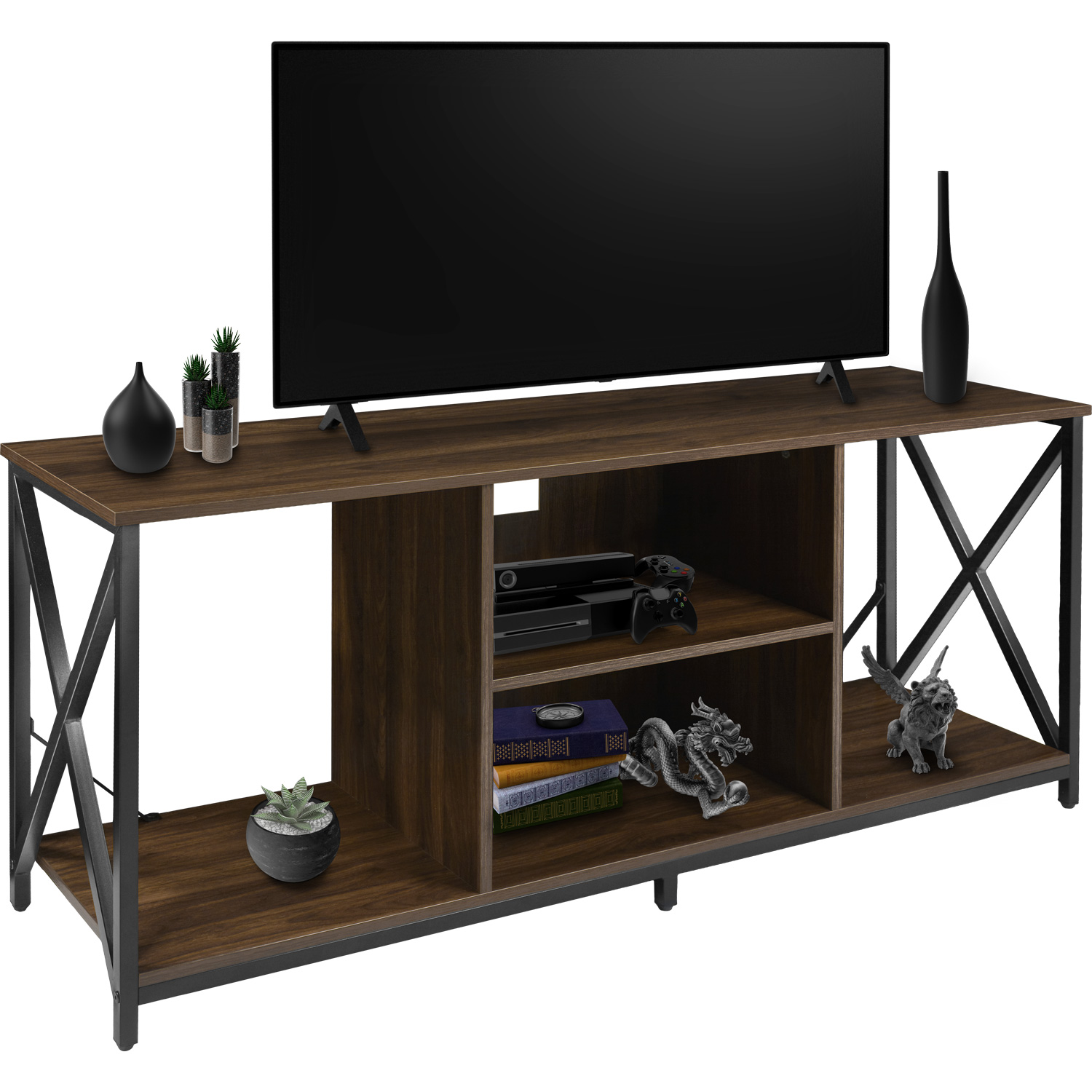 Foto 3 pulgar | Mueble Mesa de Tv 60  Rack & Pack 1.40m 3 Niveles Café