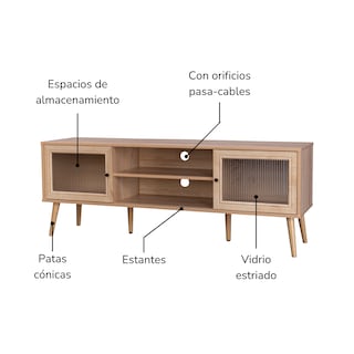 Foto 4 | Mueble de Tv Top Living Bratislava Marrón