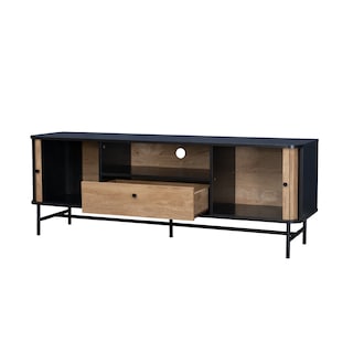 Foto 8 | Mueble para TV Top Living Charcoal Marrón y Negro