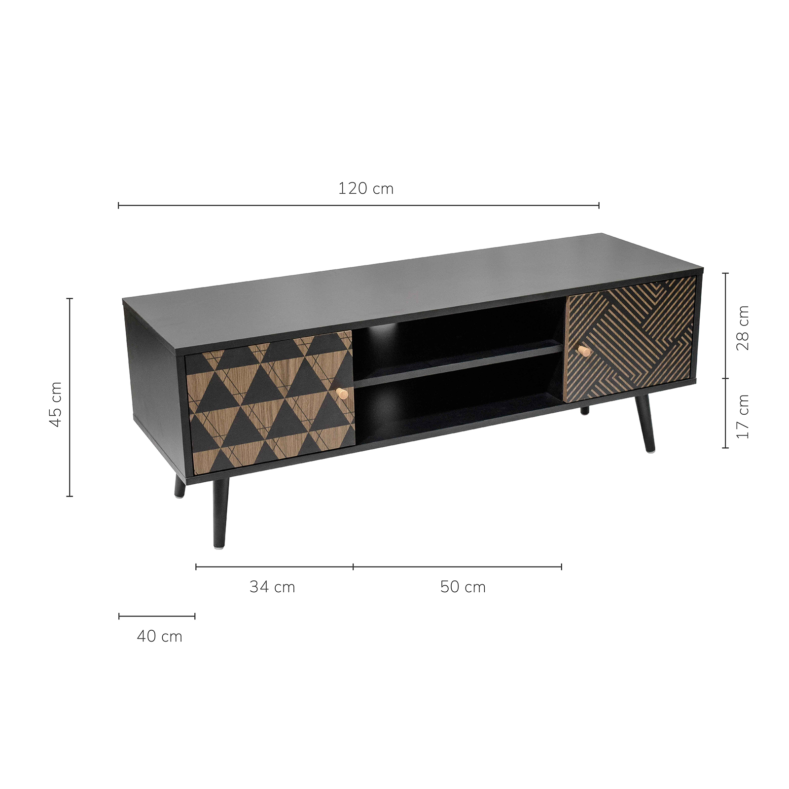 Foto 3 pulgar | Mueble De Tv Top Living Corintio-n Negro