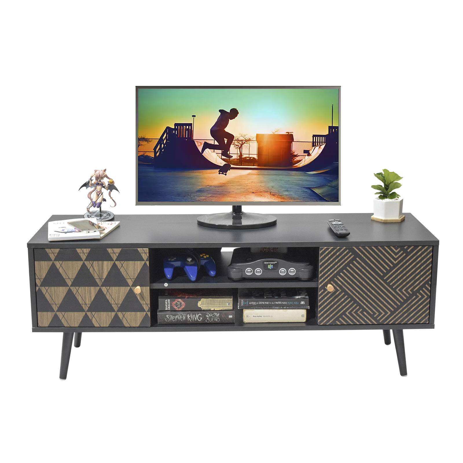 Foto 9 pulgar | Mueble De Tv Top Living Corintio-n Negro