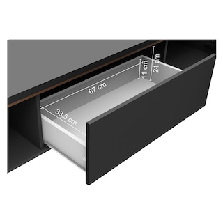 Foto 6 | Mueble Para Tv Hasta 75 Pulgadas 2 Puertas 1 Cajón Negro Reims Madesa