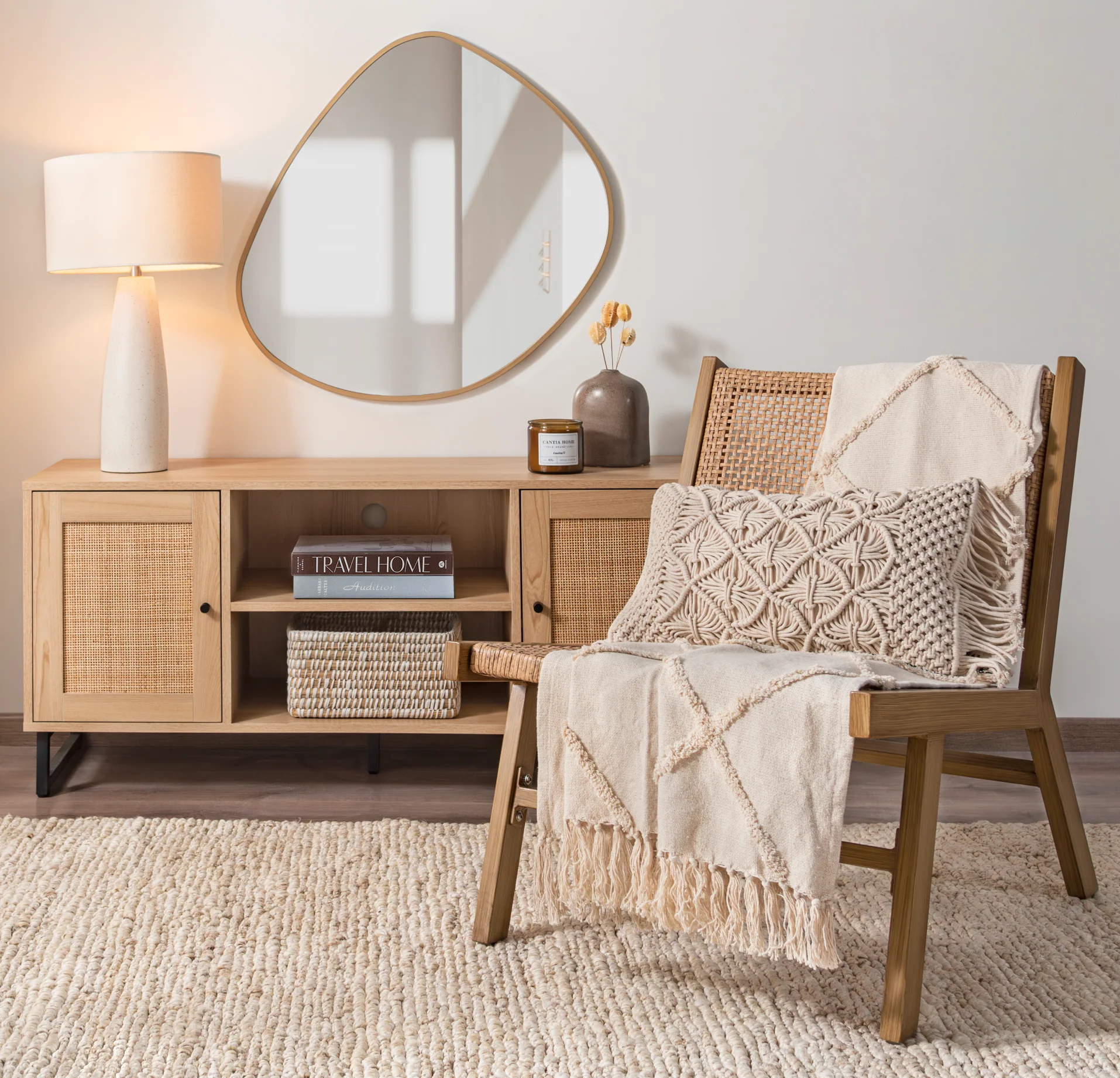 Foto 7 pulgar | Mueble Para Tv Tesso Home Beige