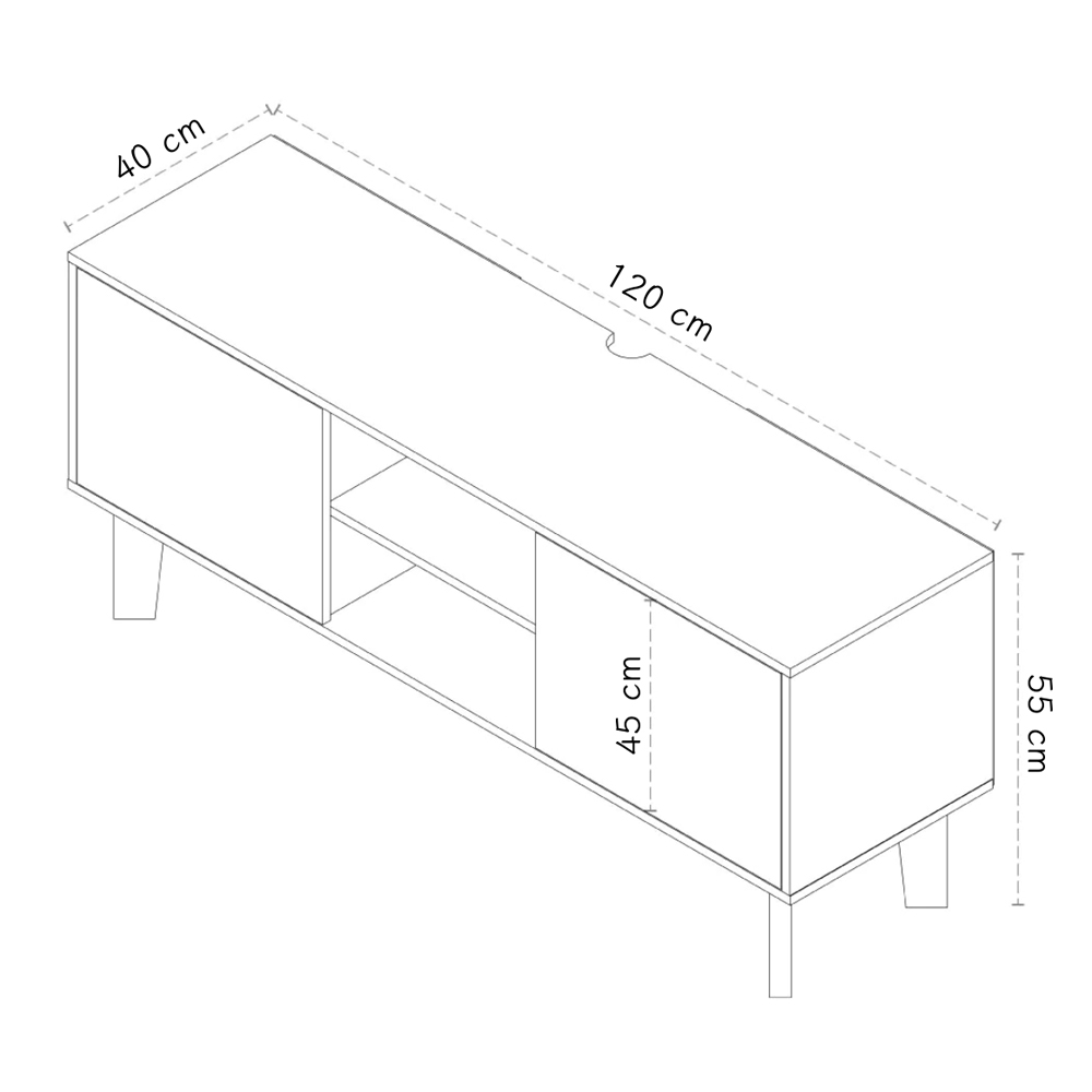 Foto 8 pulgar | Mueble Para Tv Tesso Home Beige