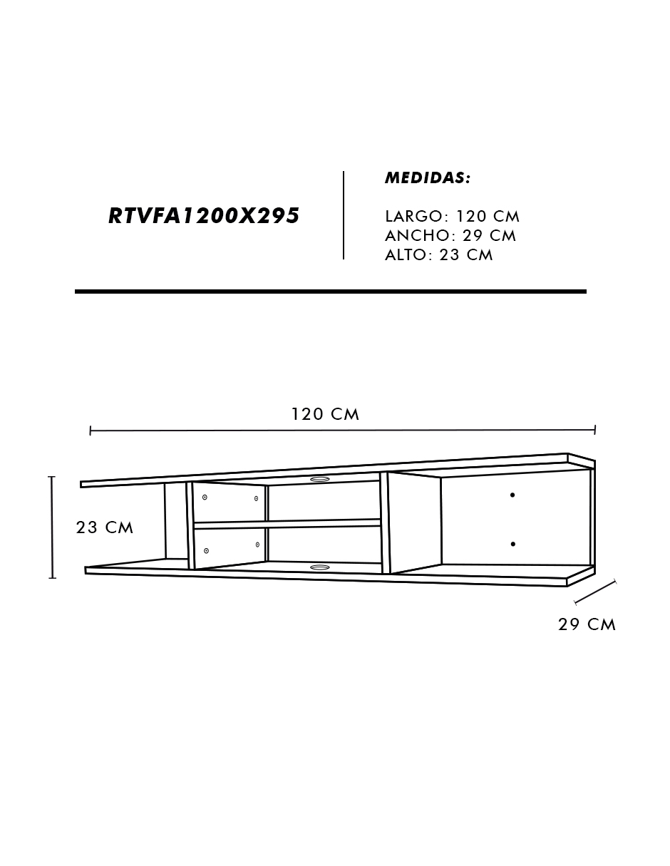 Foto 8 | Repisa Flotante para TV con Entrepaños Café