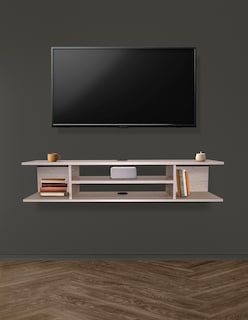 Foto 7 | Repisa Flotante para TV con Amplio Espacio Blanca