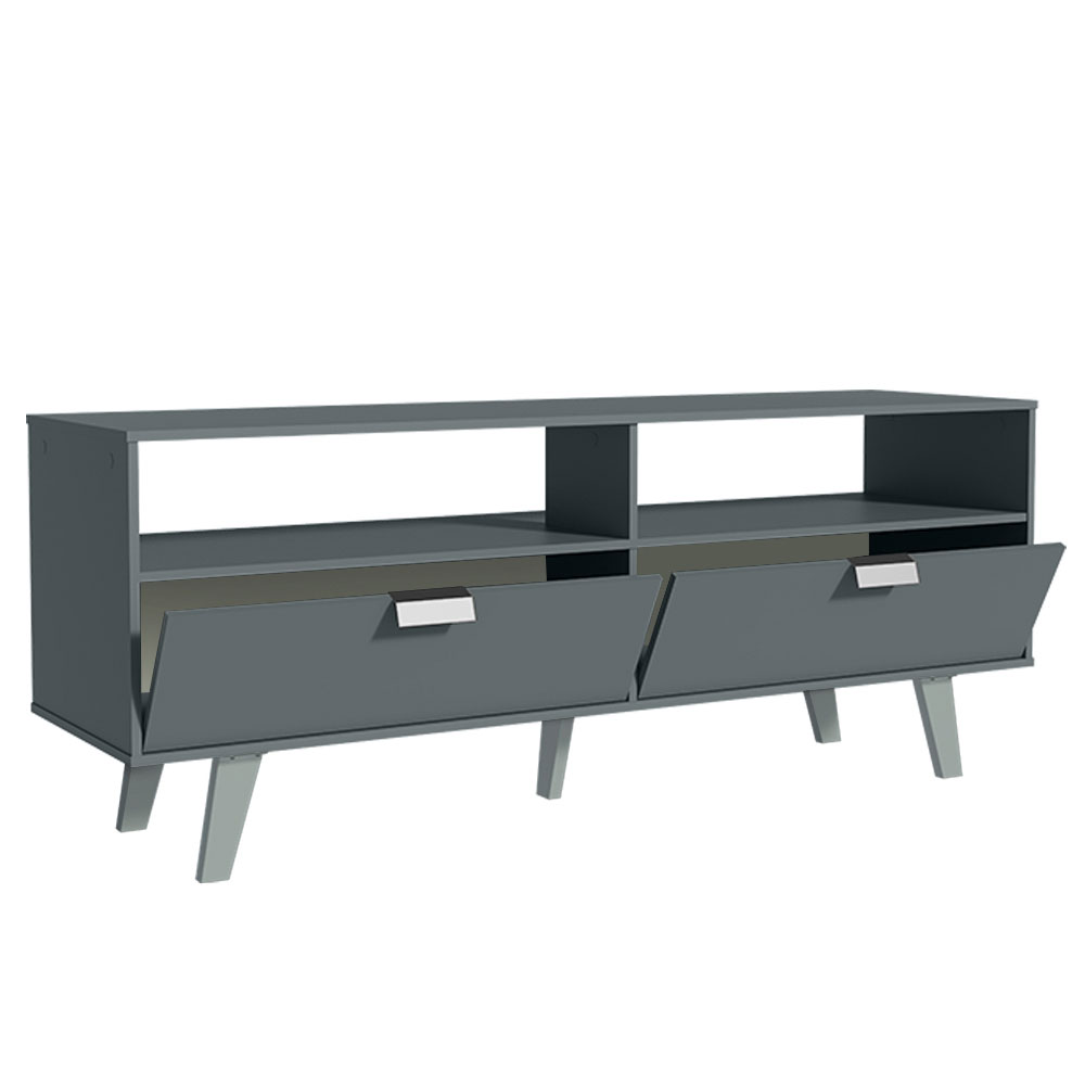 Foto 3 pulgar | Mueble para TV Madesa Oslo Gris hasta 55"  2 Puertas