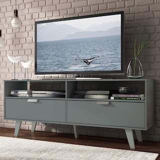 Foto 3 | Mueble para TV Madesa Oslo Gris hasta 55" 2 Puertas