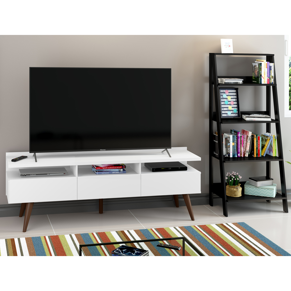 Foto 3 pulgar | Mueble para TV + Estante Escalera Londres Madesa hasta 65"