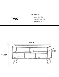 Foto 8 | Mueble Para Tv Nicole