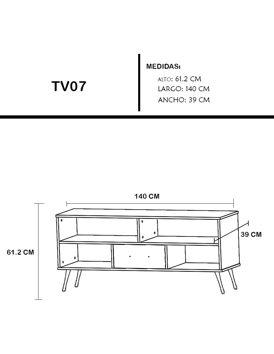 Foto 9 pulgar | Mueble Para Tv Nicole