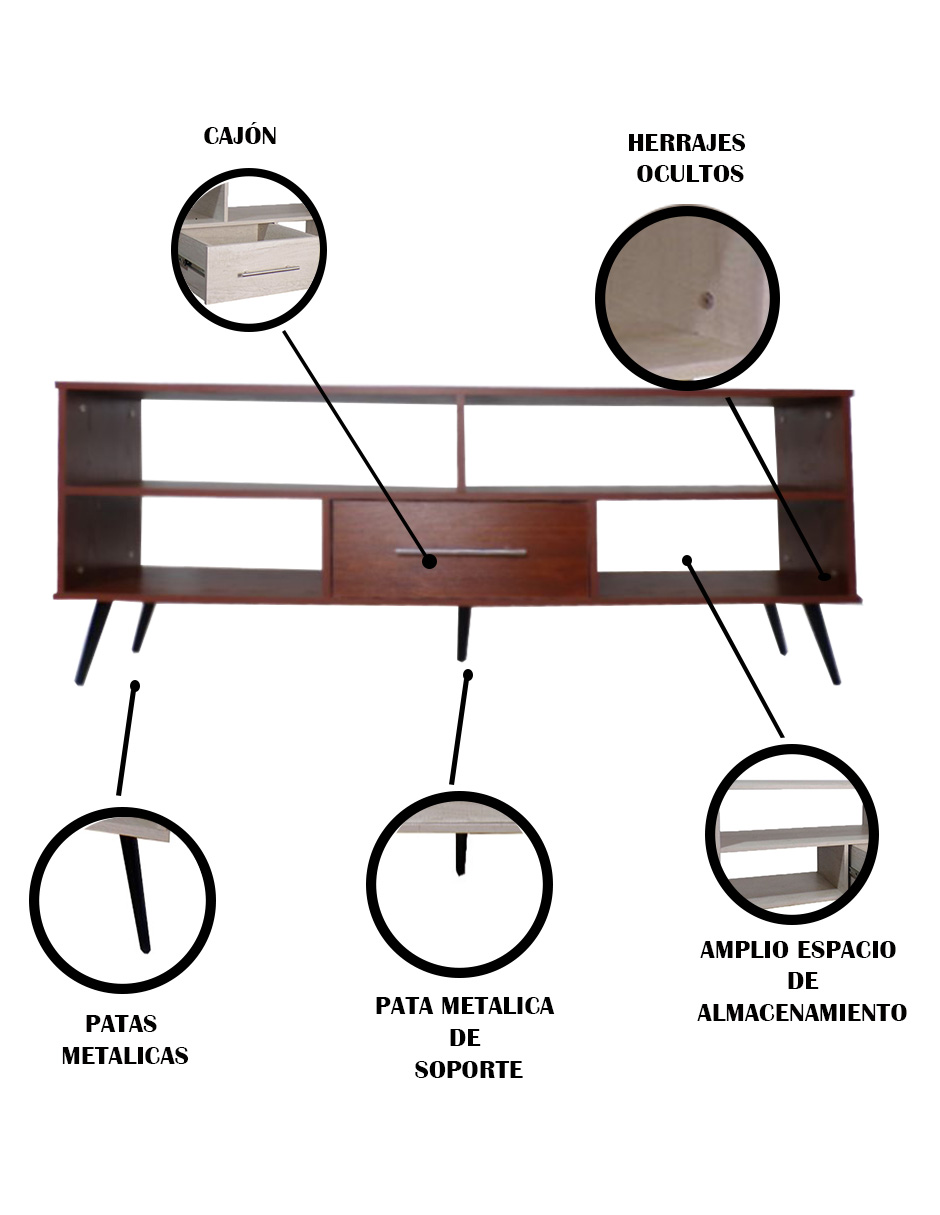 Foto 8 pulgar | Mueble Para Tv Nicole