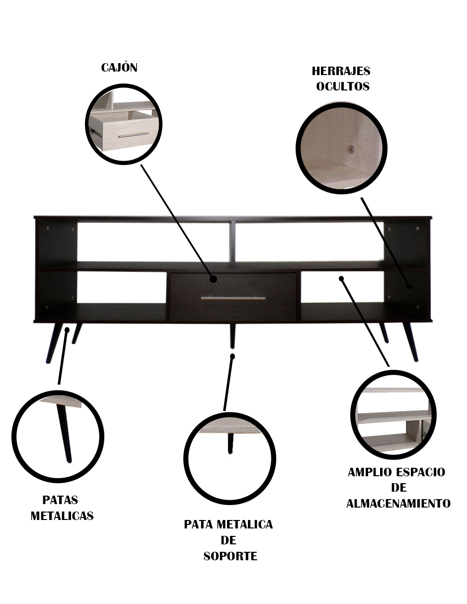 Foto 7 | Mueble Para Tv Nicole