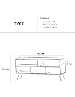 Foto 8 | Mueble Para Tv Nicole
