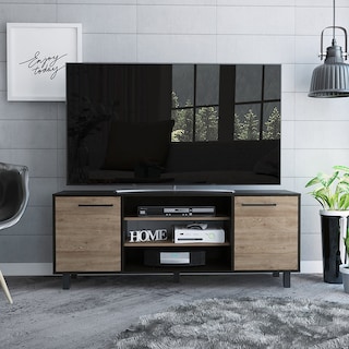 Foto 2 | Rack Tv Kaia para Pantallas De Hasta 60'' Con 2 Puertas