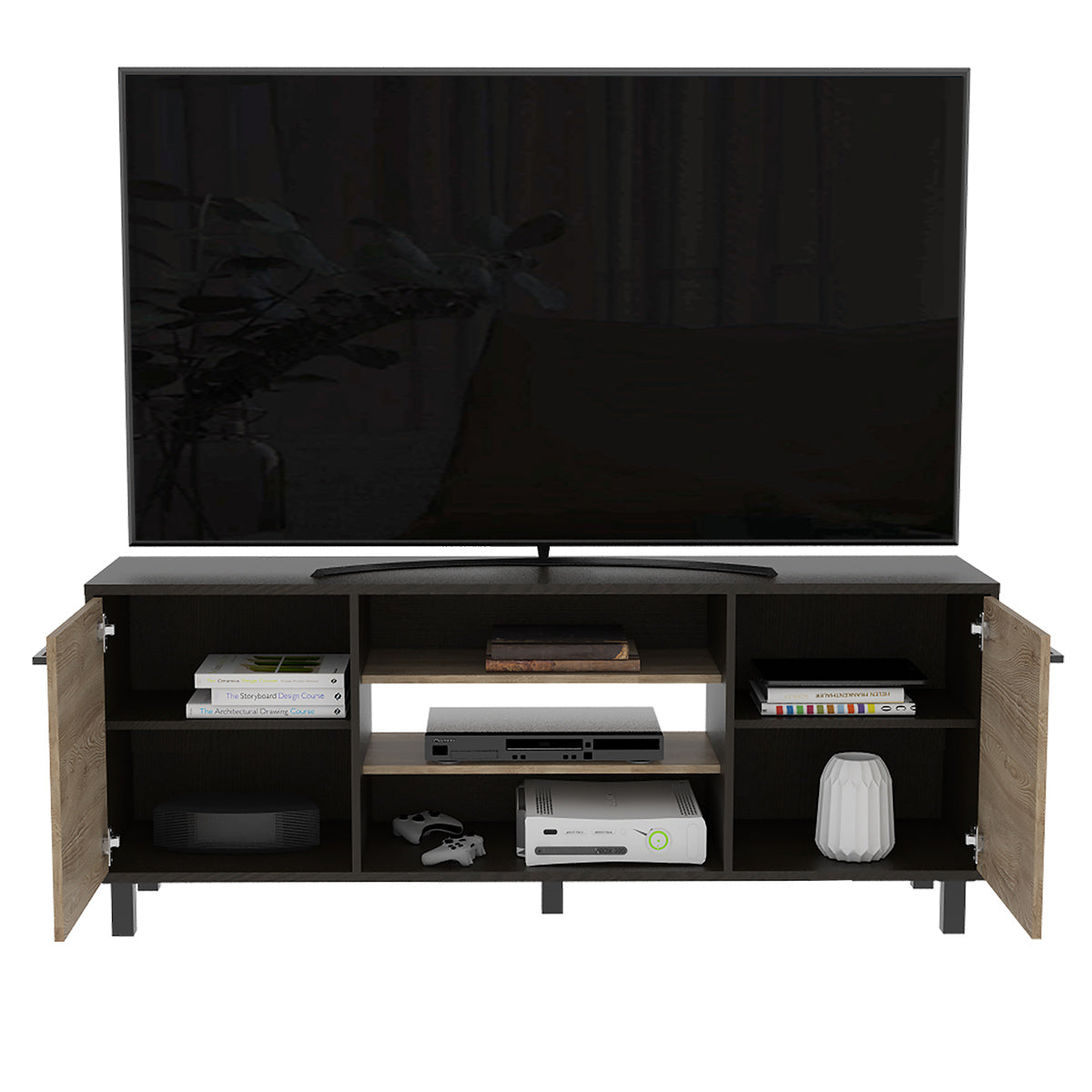 Foto 6 pulgar | Rack Tv Kaia para Pantallas De Hasta 60'' Con 2 Puertas