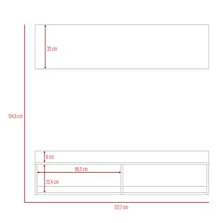 Foto 7 | Panel Para Tv Ravena color Miel Capacidad Hasta De 50''