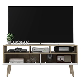 Foto 5 | Rack Tv Oslo color Duna Y Blanco 4 Patas